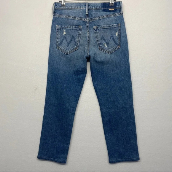 Mother Superior Trickster Ankle Cryin' On Holy Ground Straight Jeans Distressed - Picture 4 of 9